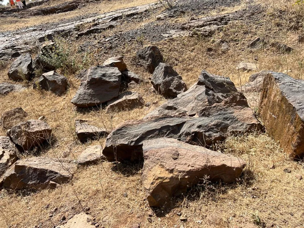 Raw ore boulders on an AMEA licence area