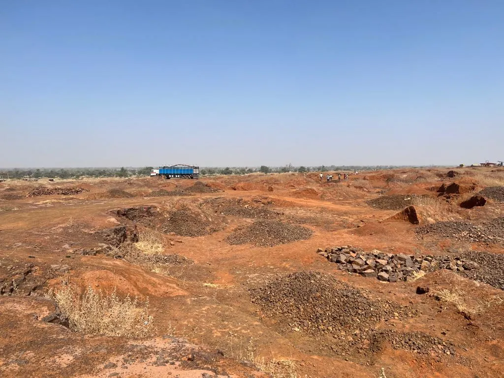 Open laterite workings at an AMEA site