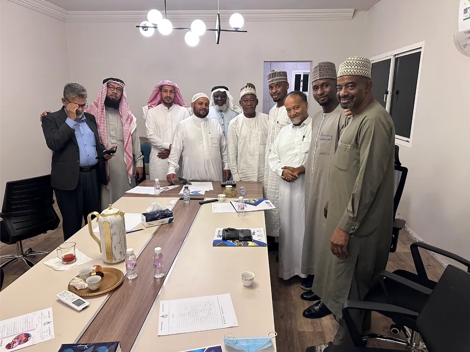 AMEA leadership with a visiting delegation in the Kano boardroom