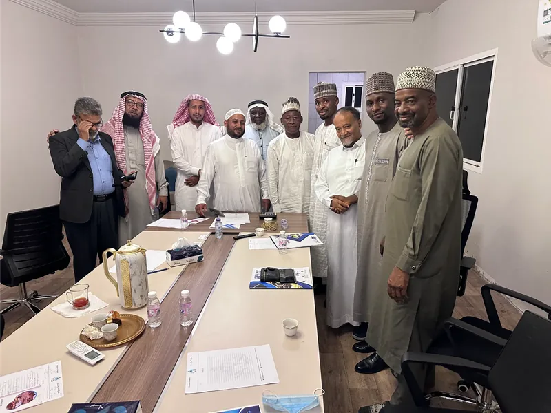 AMEA leadership with a visiting delegation